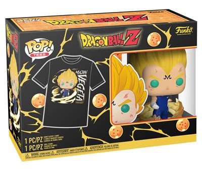 Funko Pop! Tees Figura de Vinyl Dragon Ball Z: Majin Vegeta - Glows - T-Shirt Tamanho M Fashion