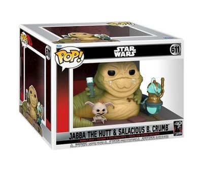 Funko Pop! Star Wars: Jabba the Hutt & Salacious B. Crumb - 611 Discount