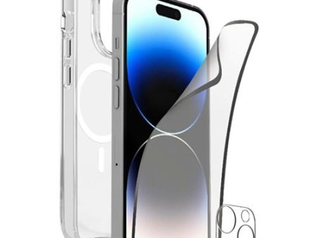 Capa Puro + Película Protetora de Ecrã + Película Lente Câmara para iPhone 15 Pro Max - Transparente Online