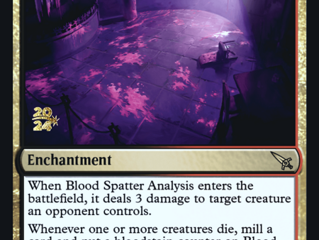 Blood Spatter Analysis [Murders at Karlov Manor Prerelease Promos] Online Hot Sale