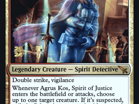 Agrus Kos, Spirit of Justice [Murders at Karlov Manor Prerelease Promos] For Cheap