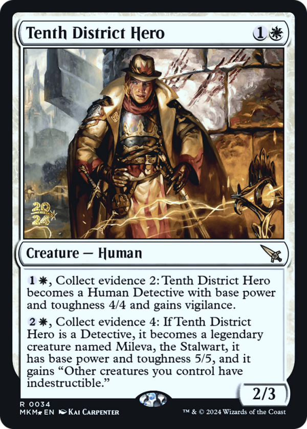 Tenth District Hero [Murders at Karlov Manor Prerelease Promos] on Sale