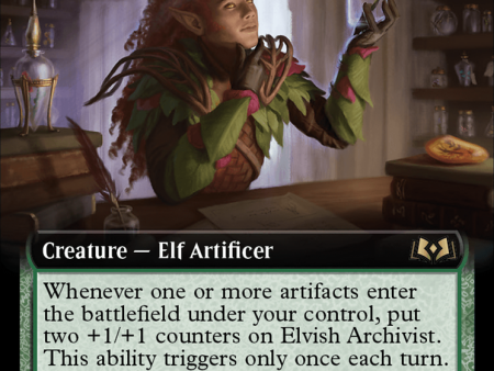 Elvish Archivist (Extended Art) [Wilds of Eldraine] Online Hot Sale