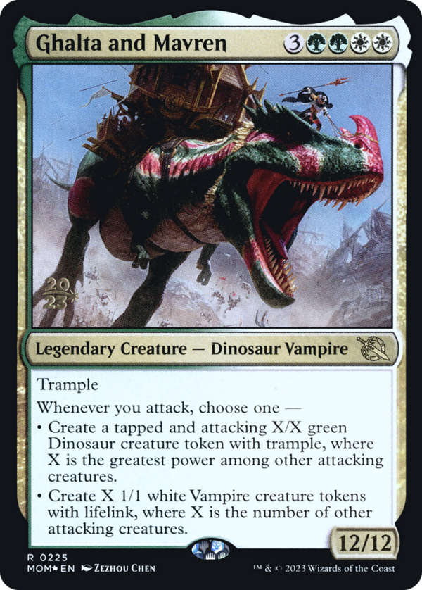 Ghalta and Mavren [March of the Machine Prerelease Promos] Hot on Sale