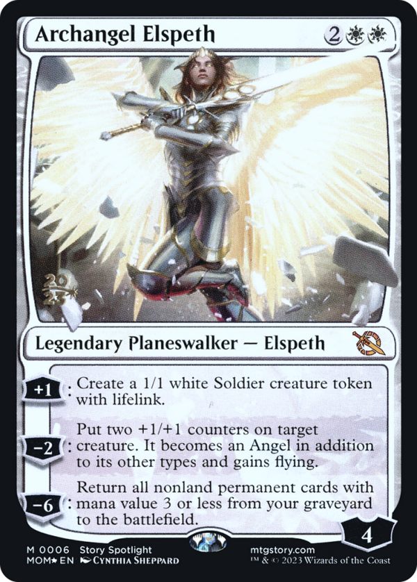 Archangel Elspeth [March of the Machine Prerelease Promos] Online