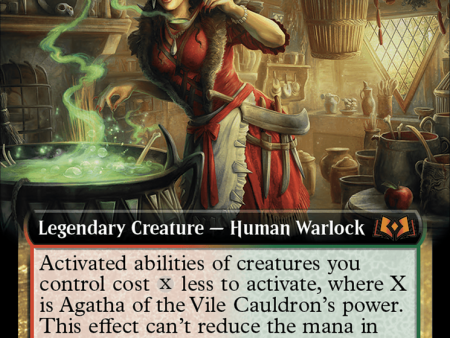 Agatha of the Vile Cauldron (Extended Art) [Wilds of Eldraine] For Cheap