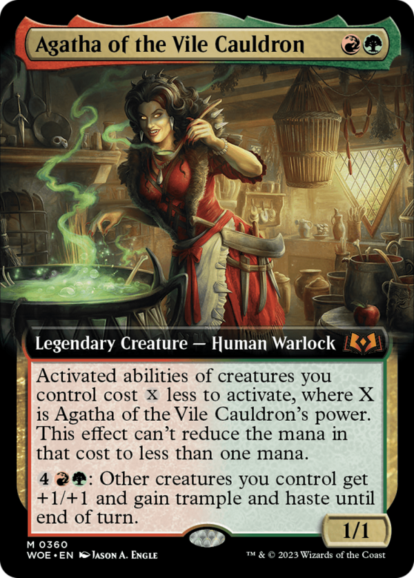 Agatha of the Vile Cauldron (Extended Art) [Wilds of Eldraine] For Cheap