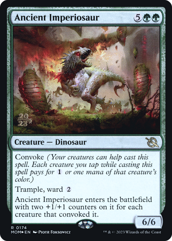 Ancient Imperiosaur [March of the Machine Prerelease Promos] For Cheap