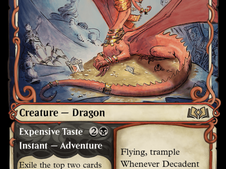 Decadent Dragon    Expensive Taste (Showcase) [Wilds of Eldraine] For Sale