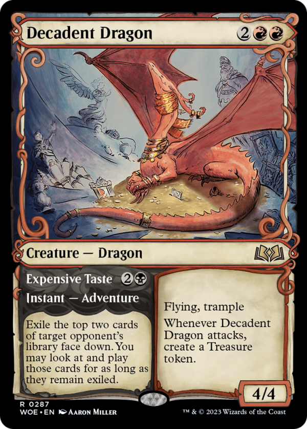 Decadent Dragon    Expensive Taste (Showcase) [Wilds of Eldraine] For Sale