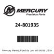 Mercury - Spring @5 - 24-801935 For Cheap