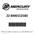 Mercury - Fitting - 22-8M0152580 Online Sale